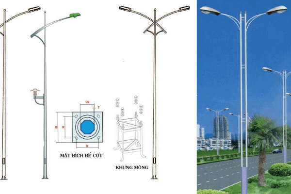 Trụ Đèn Mạ Kẽm