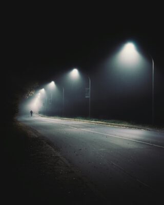 Street lamp at night